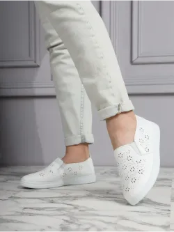 Мокасины летние с перфорацией