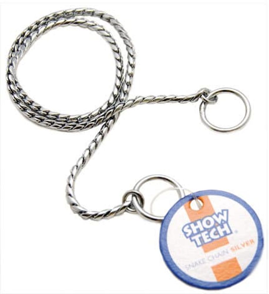 SHOW TECH металлическая шоу цепочка-кобра 2,5 мм х 40 см серебряная