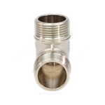 Тройник латунь никель переходной Ду 15х15х15 (1/2"х1/2"х1/2") НР/НР/НР VALFEX VF.131.N.012
