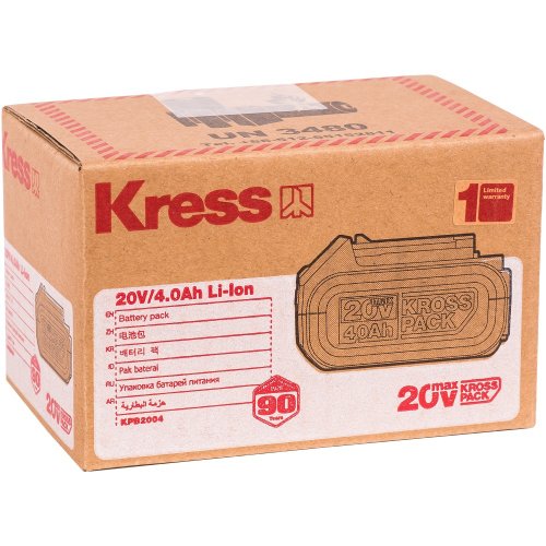 Аккумуляторная батарея KRESS KPB2004 20V 4.0Ач