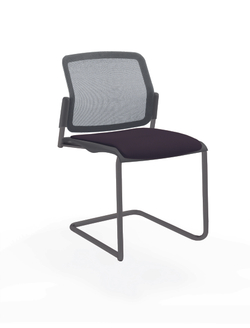 Movie стул на кантилевере со спинкой-сеткой