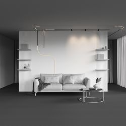 Трековый магнитный светодиодный светильник Maytoni Levity   TR186-1-8W2.7K-B