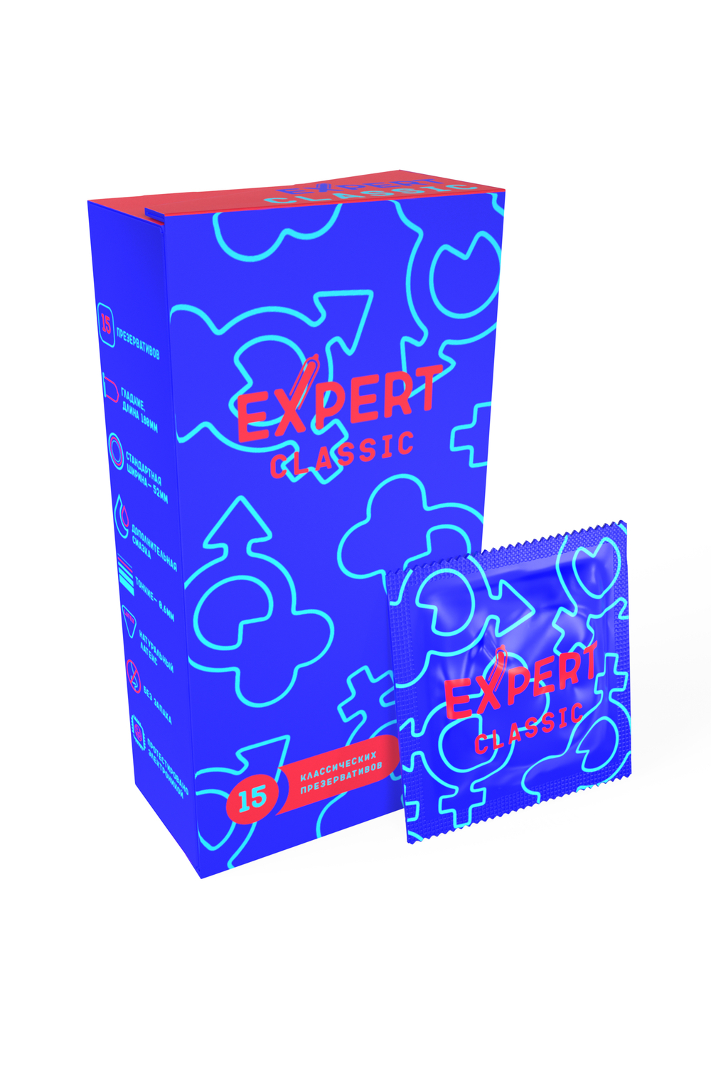 Презервативы EXPERT Classic, классические, 15 шт