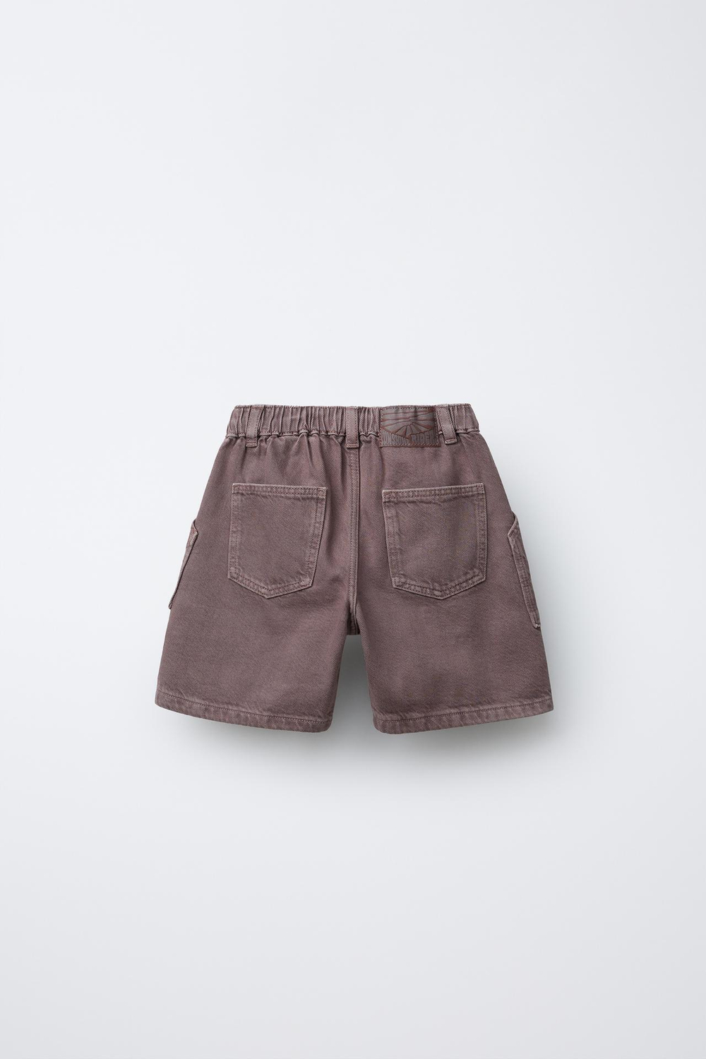 ZARA ШОРТЫ-БЕРМУДЫ ИЗ ТВИЛА, ЛИЛОВЫЙ