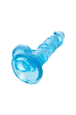 Реалистичный фаллоимитатор A-Toys by TOYFA Indy, TPE, голубой, 15,8 см
