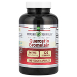 Amazing Nutrition, кверцетин с бромелаином, 240 растительных капсул