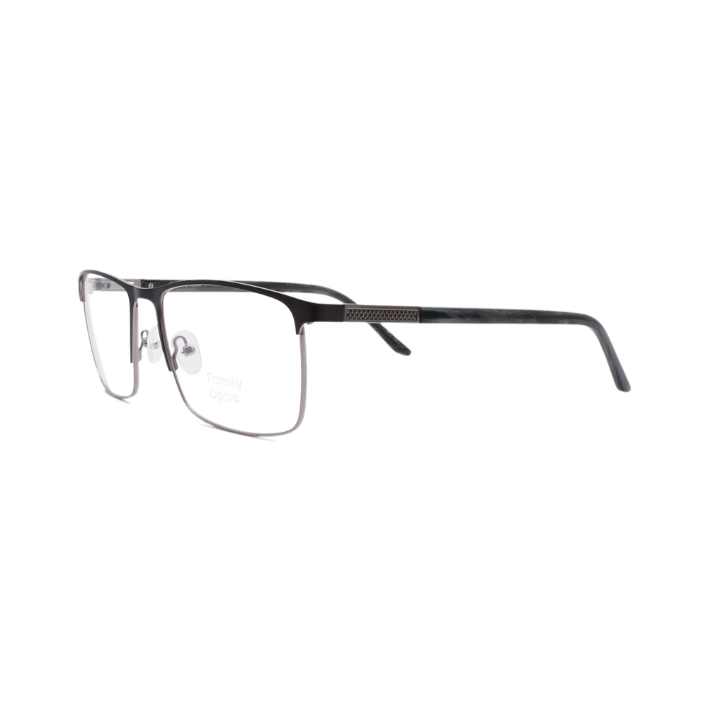 Оправа прямоугольная Family Optic MM4041 C3 серебряная с черным