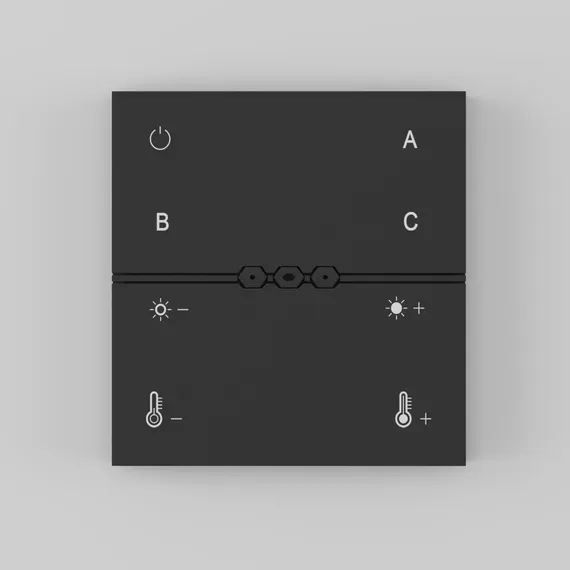 Беспроводная панель управления освещением Комбинированная (MIX) Lighting control drc034-8-b