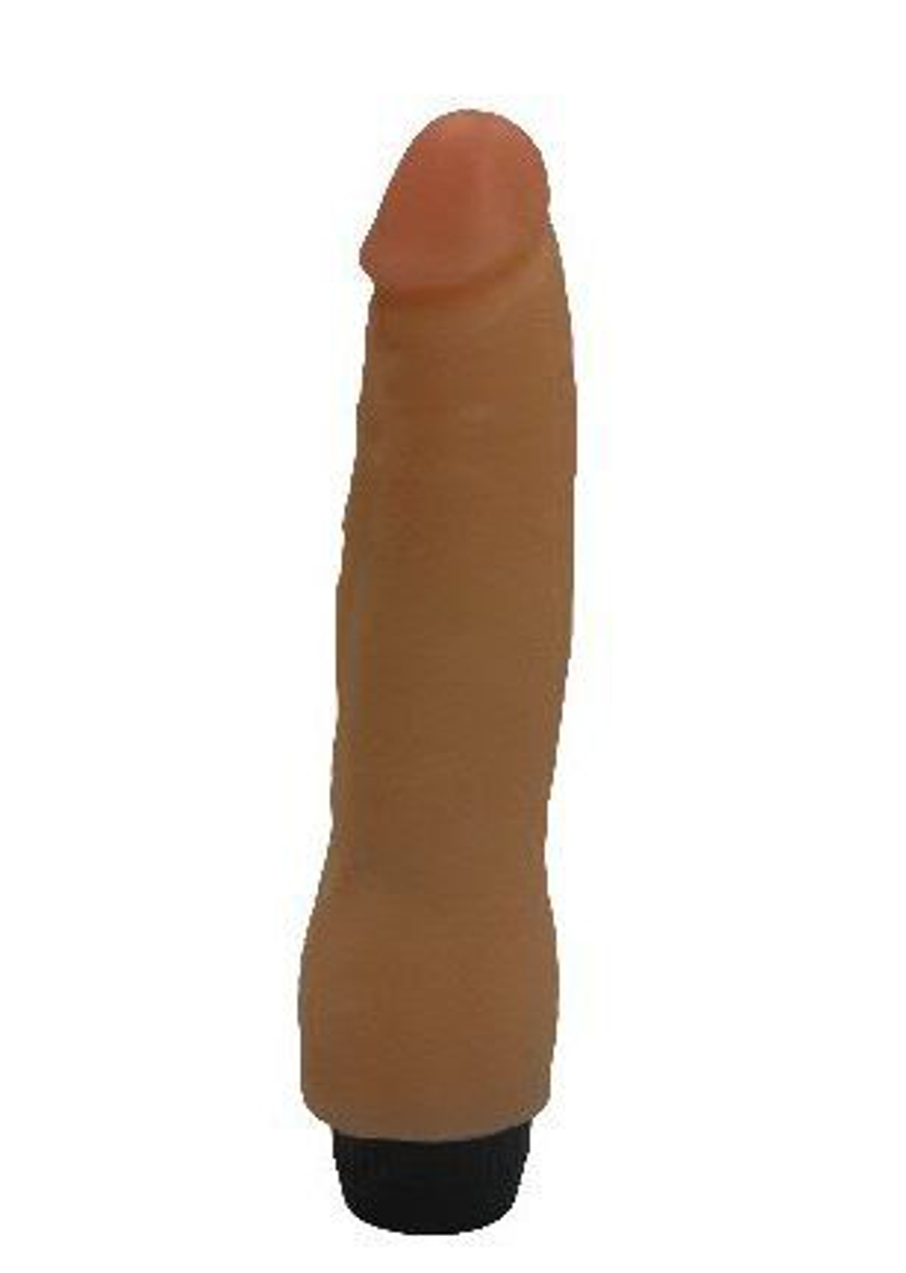 Гелевый вибромассажёр без мошонки - 17,5 см.