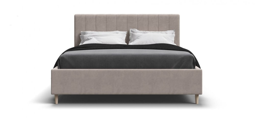 Кровать Сканди велюр Monolit латте