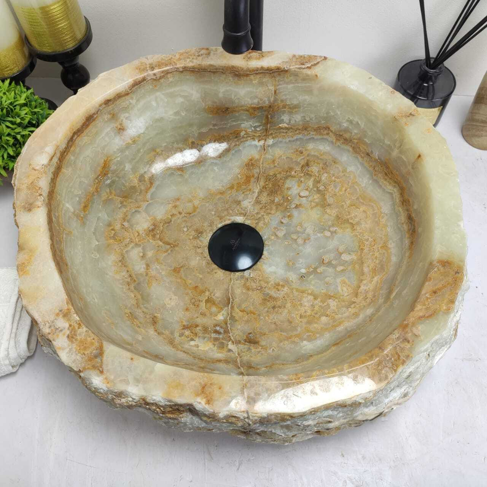 Раковина из оникса Erozy Green EO-80508 47*43*15