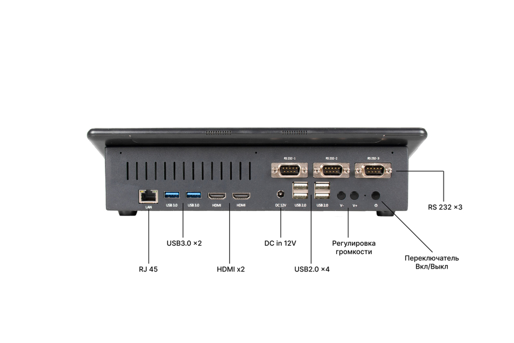 Планшетный POS компьютер Poscenter Wise (11,6",ApolloLake J3355,RAM4Gb,М.2SSD128Gb)
