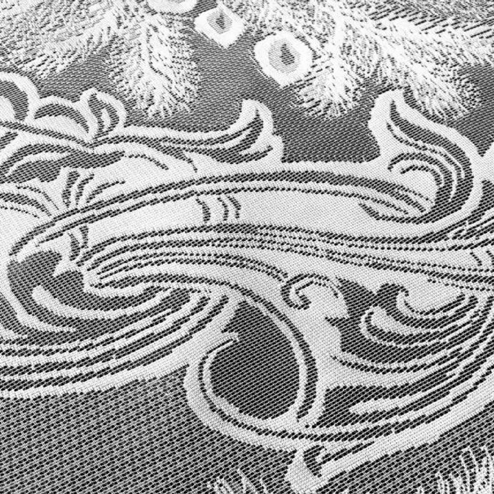 Скатерть ажурная "ФМ. ЗИМНЯЯ СКАЗКА" модель 438. рис. 41, прямоугольная, цвет белый, Россия.