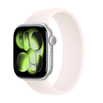 Умные часы Apple Watch Series 11 GPS, 42mm, Silver Aluminium Case with Light Blush Solo Loop