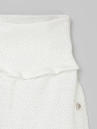 Ползунки с закрытой ножкой "Молоко" из ажурного хлопка 0+