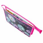 Папка для тетрадей ЮНЛАНДИЯ А4, 1 отделение, пластик, на молнии, "Flowers", 271078