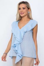 Блуза Поцелуй ветра (голубая) Б13894-7М LT Collection