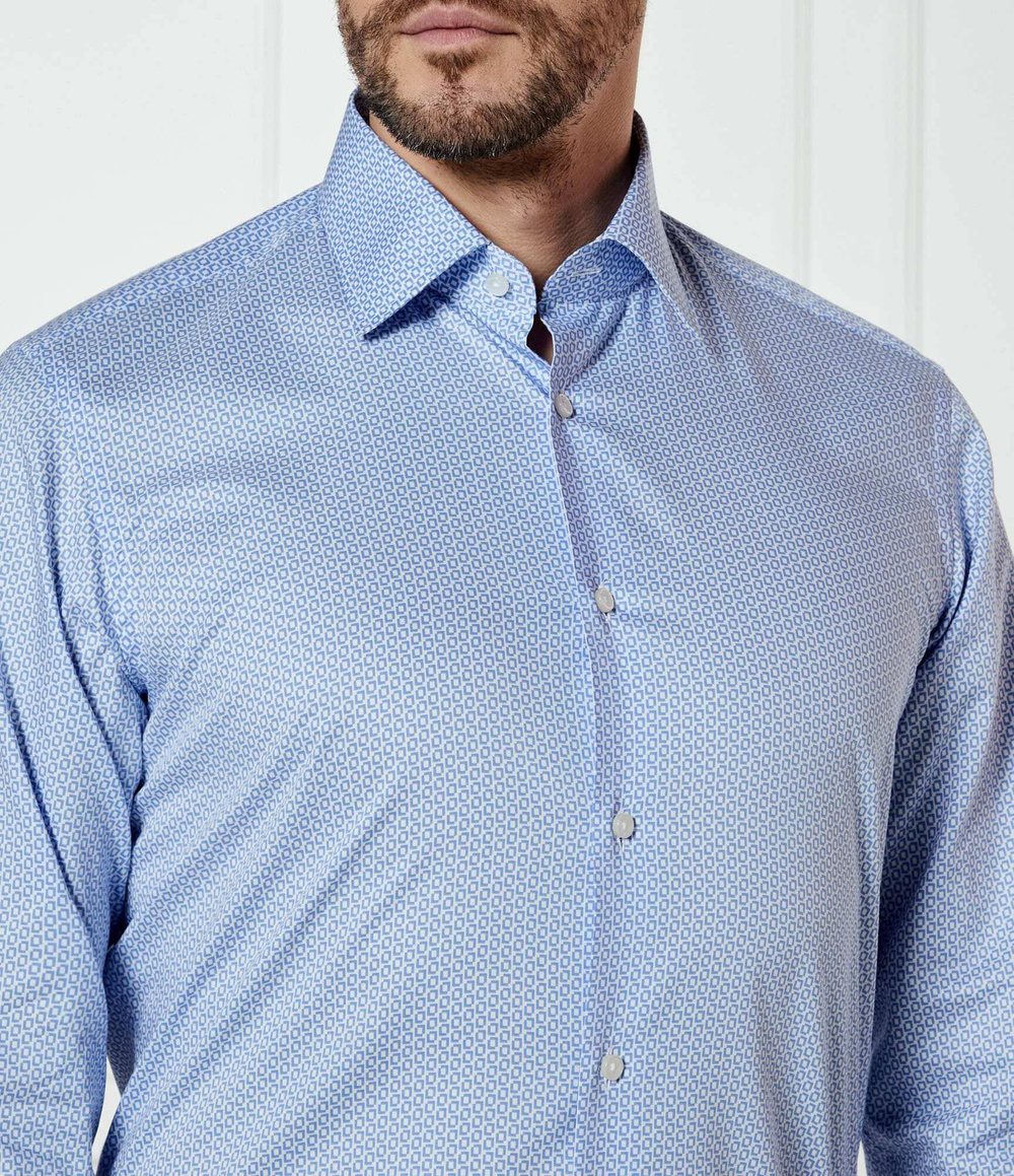 Рубашка H-JOE-kent-C1-214 BOSS BLACK - голубой(50533970)