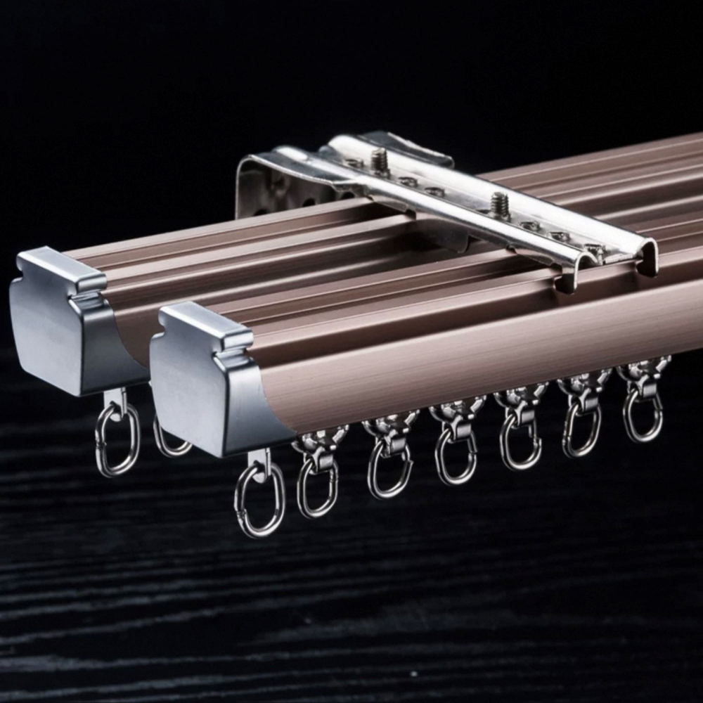 Карниз для штор, алюминиевый, потолочный и настенный монтаж