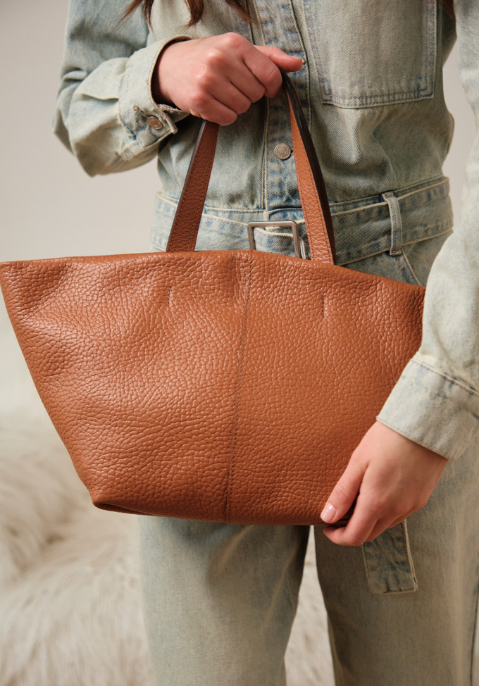 Кожаная сумка Azaro 31355 коричневый камень