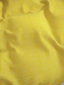 Наволочка комплект 2шт перкаль Сказка "Желтая клеточка" 40х40 см на молнии