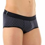 Мужские брифы синие с принтом DARKZONE DZN6902