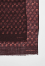 Шерстяной палантин Qarlygash & Qyzgaldaq BURGUNDY 68х180