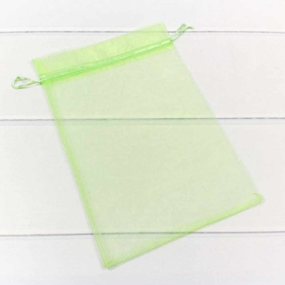 Мешочек 20х30см Органза (Салатовый)