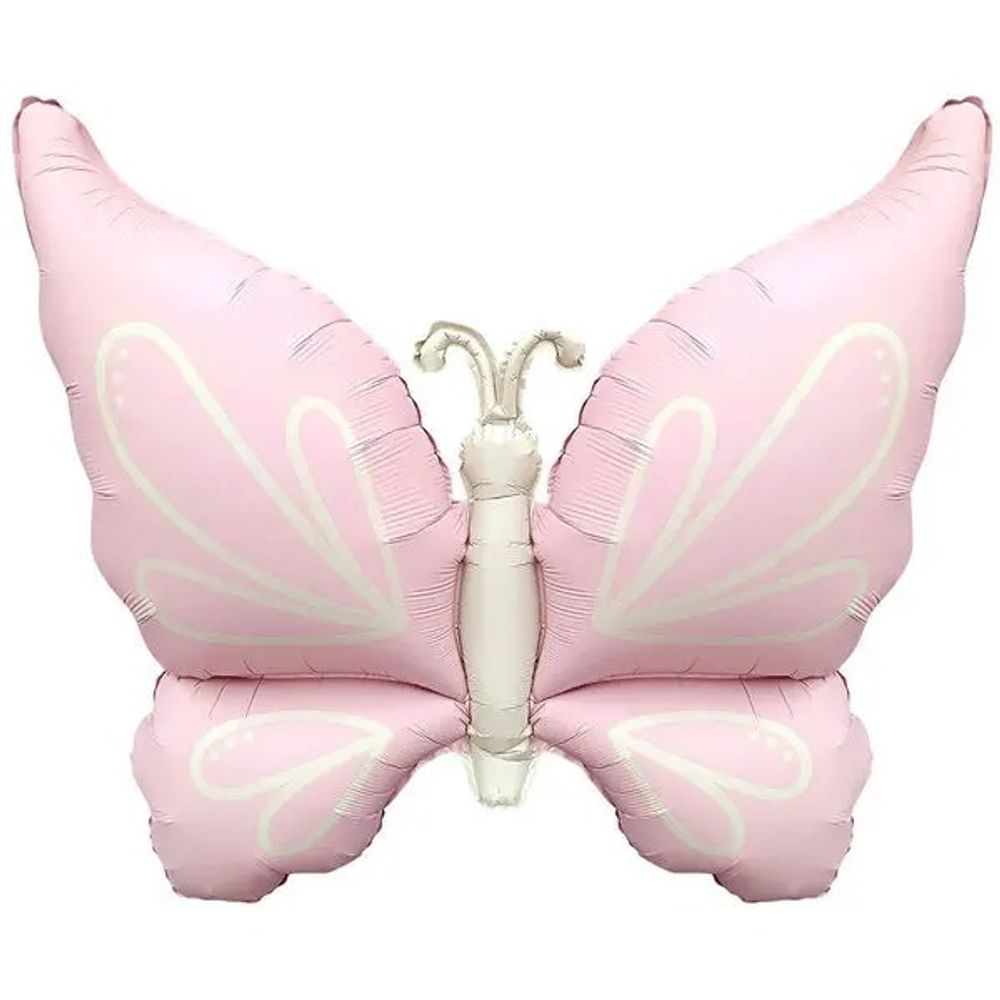 Фигура Нежная бабочка, Розовый, Сатин (Китай)