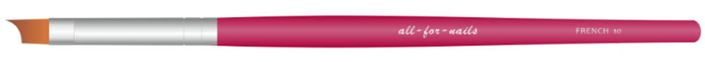 All-for-nails, Кисть для дизайна FRENCH #10, 1 шт