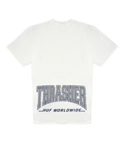 Футболка HUF x Thrasher High Point White