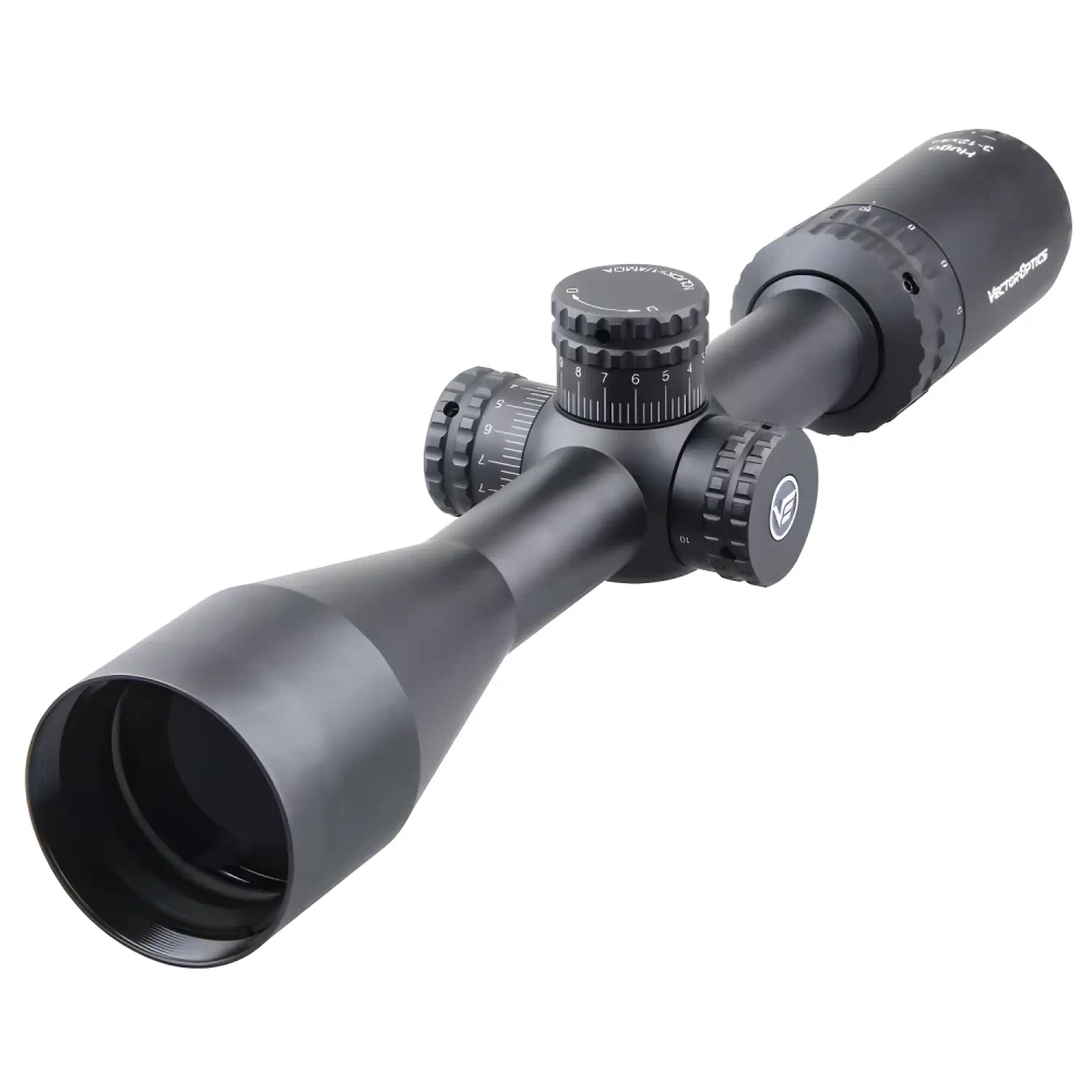 Оптический прицел Vector Optics HUGO 3-12x44 (SCOM-30), вид сбоку с увеличением линз