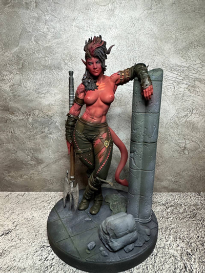 Karlach Карлах Baldur's Gate обнаженная фигурка (окрашена)