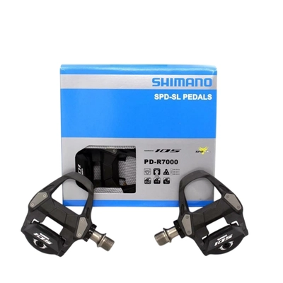 Педали контактные SHIMANO 105 PD-R7000, стандарт SPD-SL, с шипами SM-SH11
