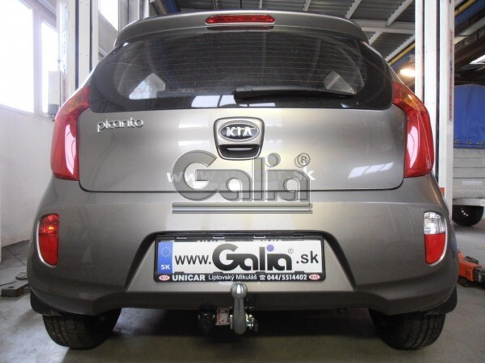 Фаркоп оцинкованный Galia K036C для Kia Picanto 2011-(паспорт и сертификат в комплекте)(без электрики)
