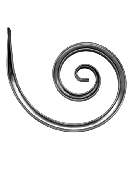 Кованый элемент вензель-запятая (170х240х1,2) мм, р-р материала Т15*15, вес 0,375 кг.