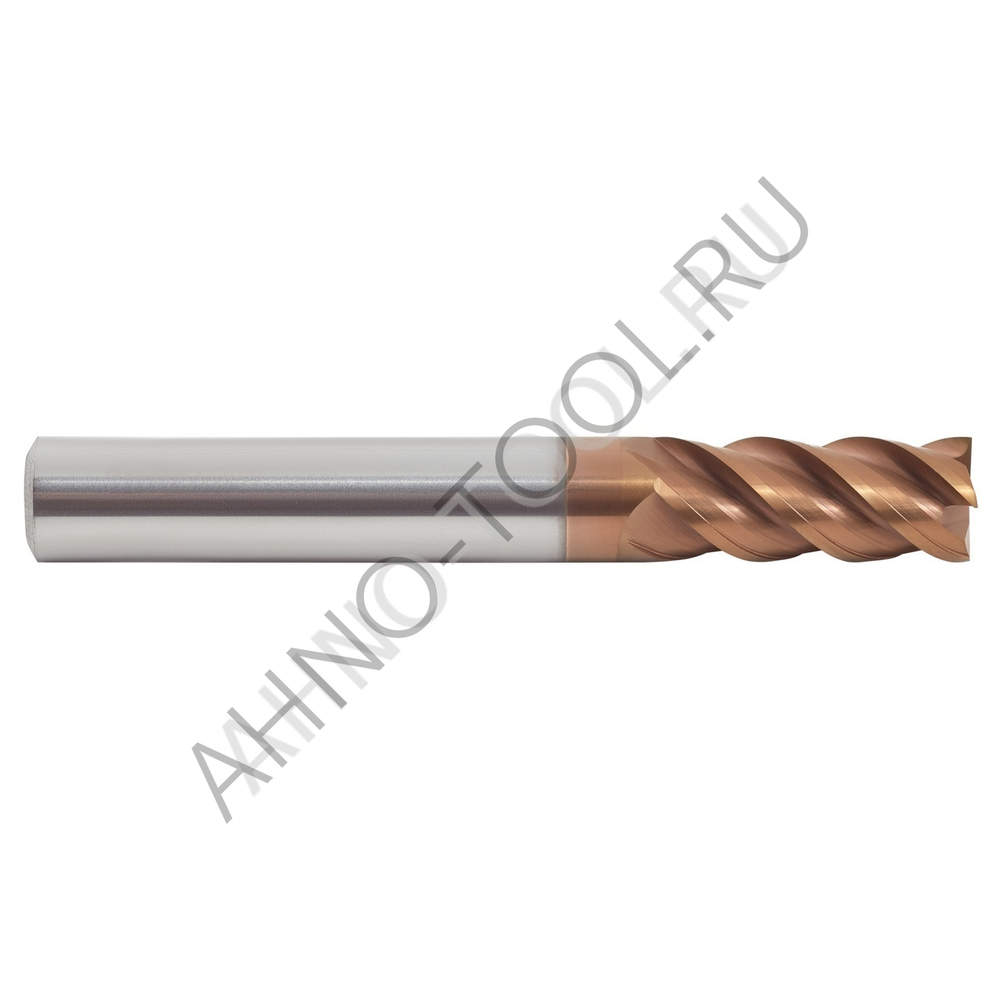 Фреза твердосплавная   6мм (L=50, l=16, хв=6) Z4 35° по стали, нерж., чугуну BRGM-4E-D6.0 HRC45 AHNO