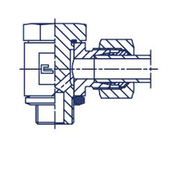Соединение JE DL08 BSP 1/4" нерж.