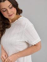 Ночная сорочка Ср-184/ажурэкрю-полоса