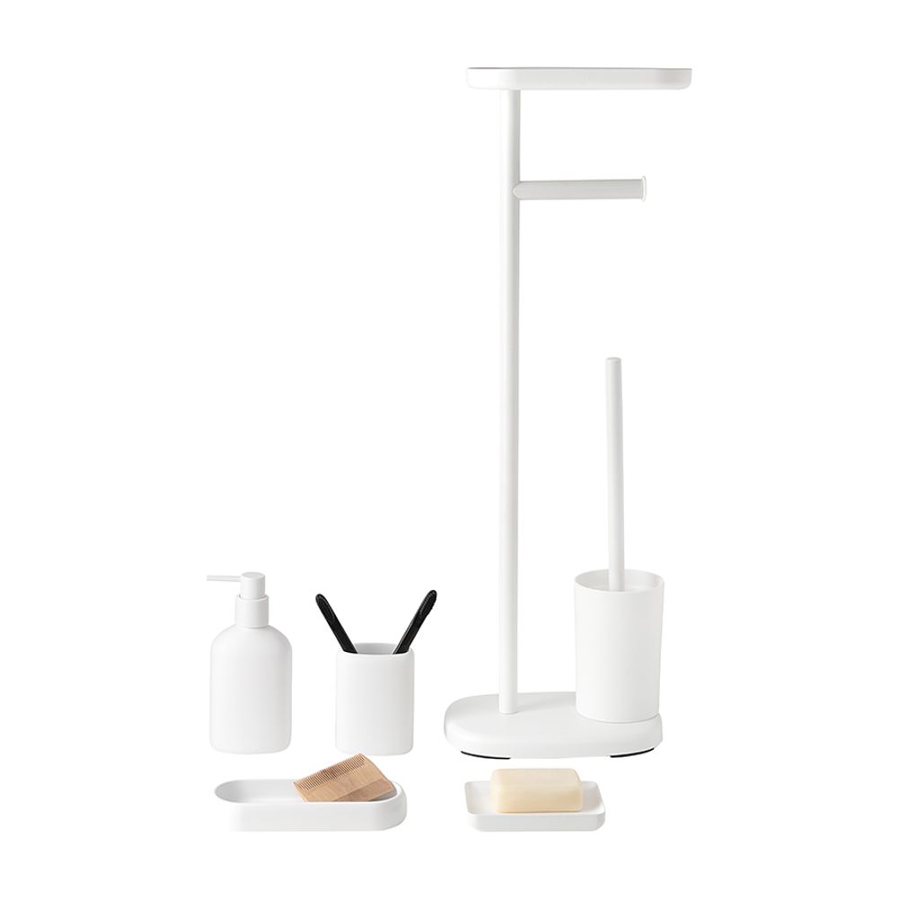 Подставка для ванных принадлежностей Slim, белая, малая