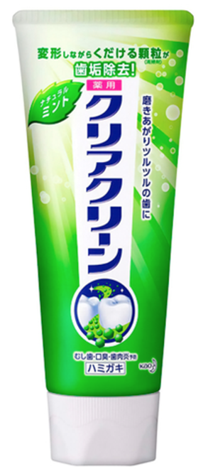 КAO "Clear Clean" Освежающая зубная паста с фтором для профилактики кариеса и гингивита, мята, 120 г.