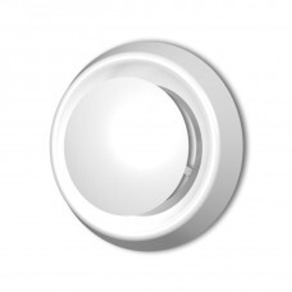 Диффузор приточно-вытяжной со стопорным кольцом и фланцем D125, 12,5DK