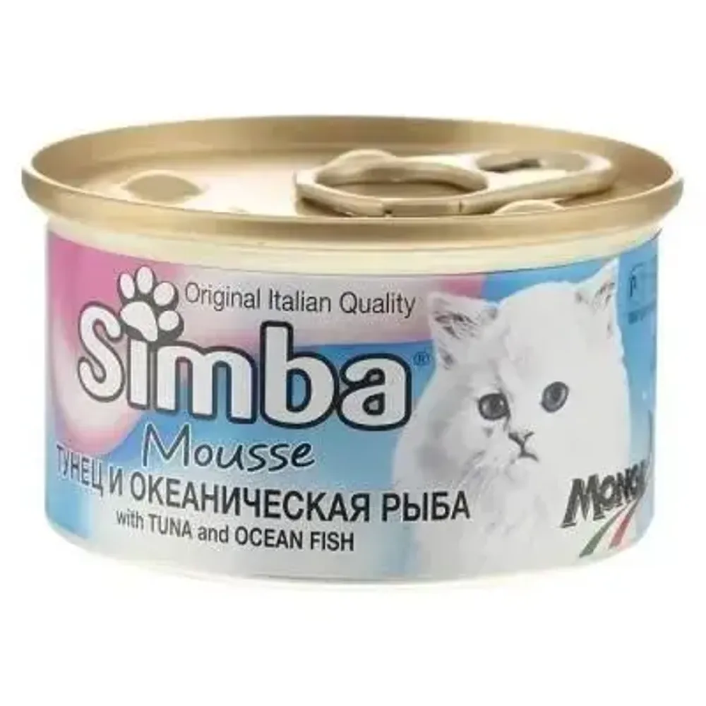 Simba Cat Mousse мусс для кошек тунец/океаническая рыба 85 гр.