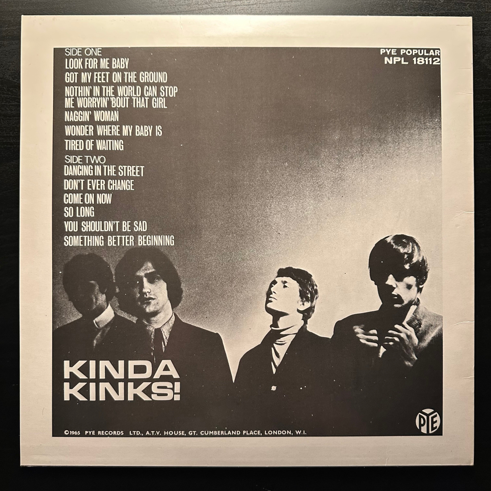 The Kinks - Kinda Kinks (Англия 1980г.)