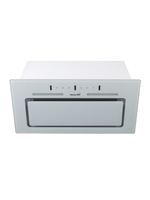 Вытяжка кухонная LedyDC-60GT (WHITE) белый, D150мм,1100м3/ч, полновстраиваемая, ИНВЕРТОРНЫЙ Мотор 110Ватт (Энергетическая эфф-ть класс А+), стекло 60см, сенсорное управление + управление жестами (MACBI)