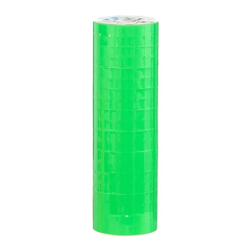 Ценник Basir клейкий, размер 21*12 мм, зелёный, 1000 шт в рулоне