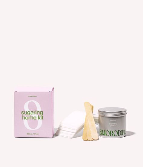 Набор для депиляции универсальный (паста250мл/350 гр, шпатели, полоски) Smorodina