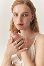 Серьги Круги подвижные