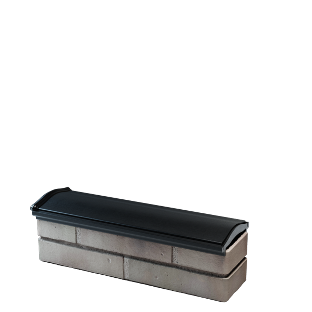 Парапет полимеркомпозитный Monblan 130мм (0,5 кирпич) черный