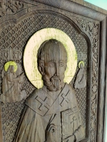 Освященная Икона Николая Чудотворца 20х17см., дуб